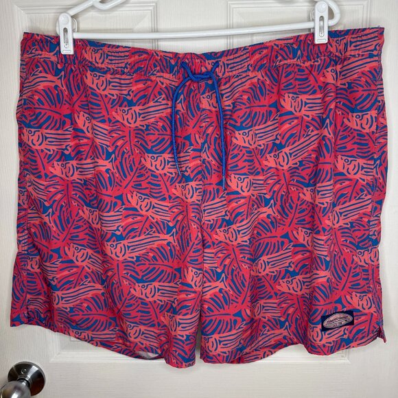 Vineyard Vines Marlin & Coral Chappy Swim Trunks 7” Size XXL - Picture 6 of 6